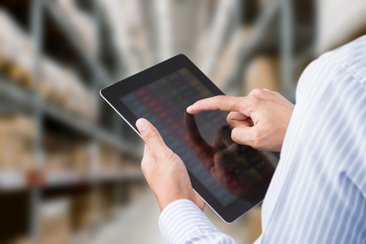 inventory management with tablet
