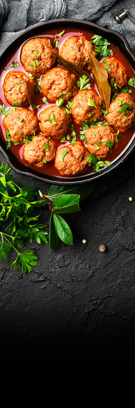 Beef meatballs in tomato sauce