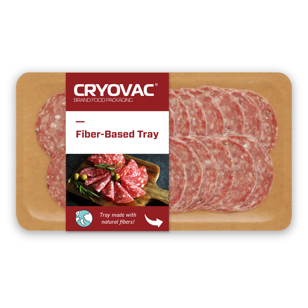 case ready trays fiber based tray smoked and processed