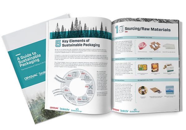 Image of Sustainable Packaging Guide with content sneak peek