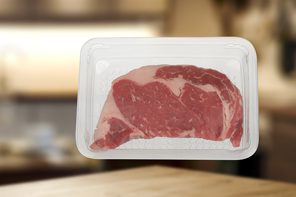 hydroloq padless tray with steak