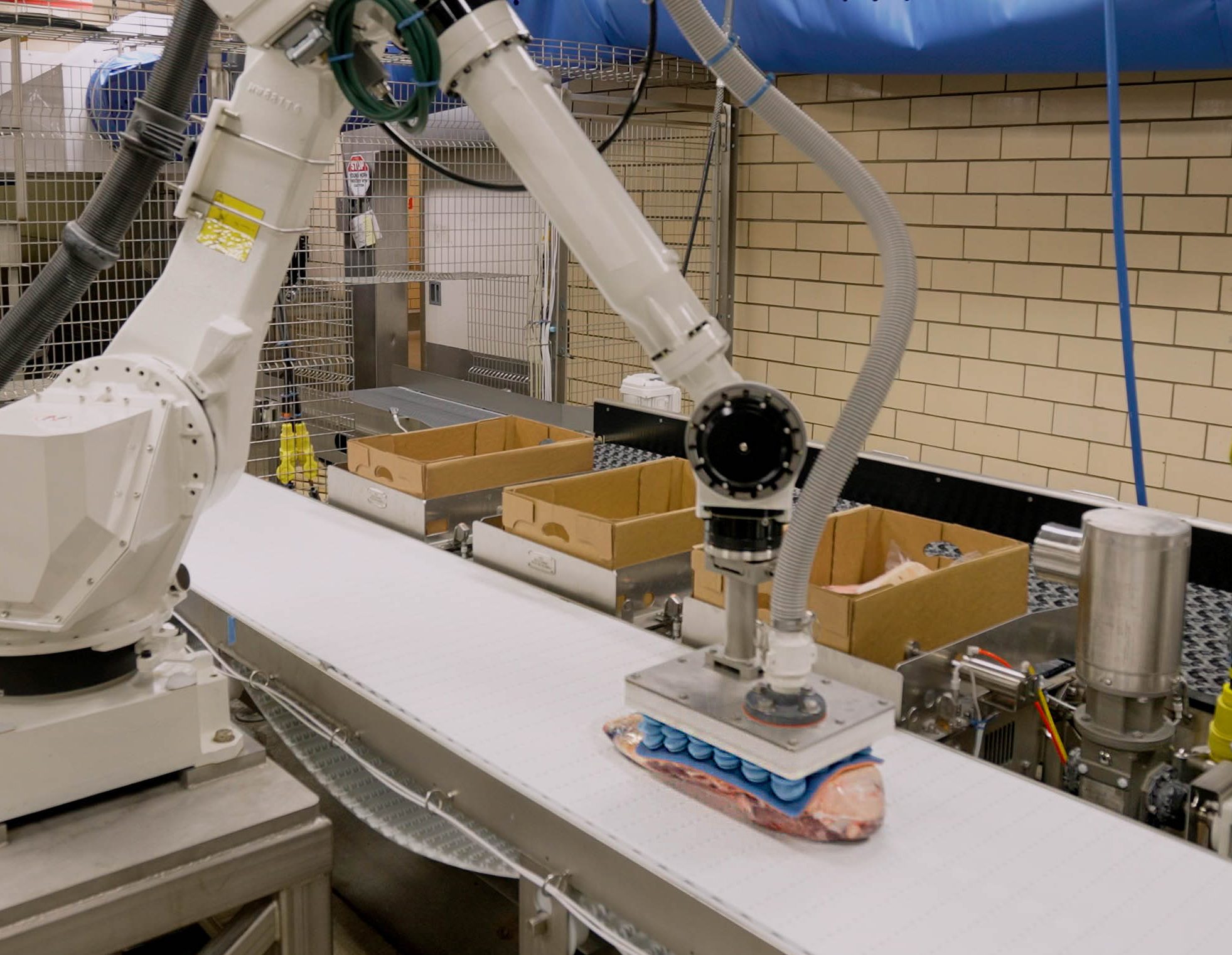 automotive warehouse employee selecting autoparts in varying packaging