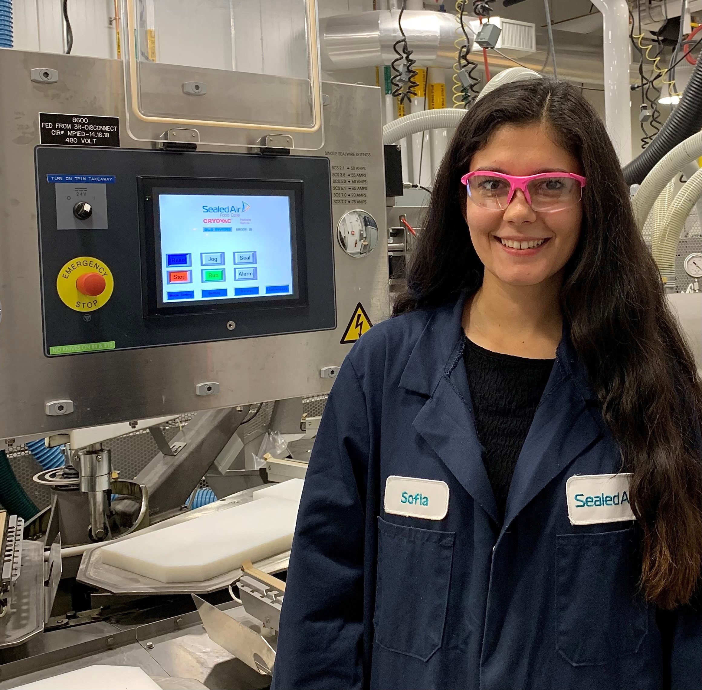 Sofia Calderon in the SEE lab