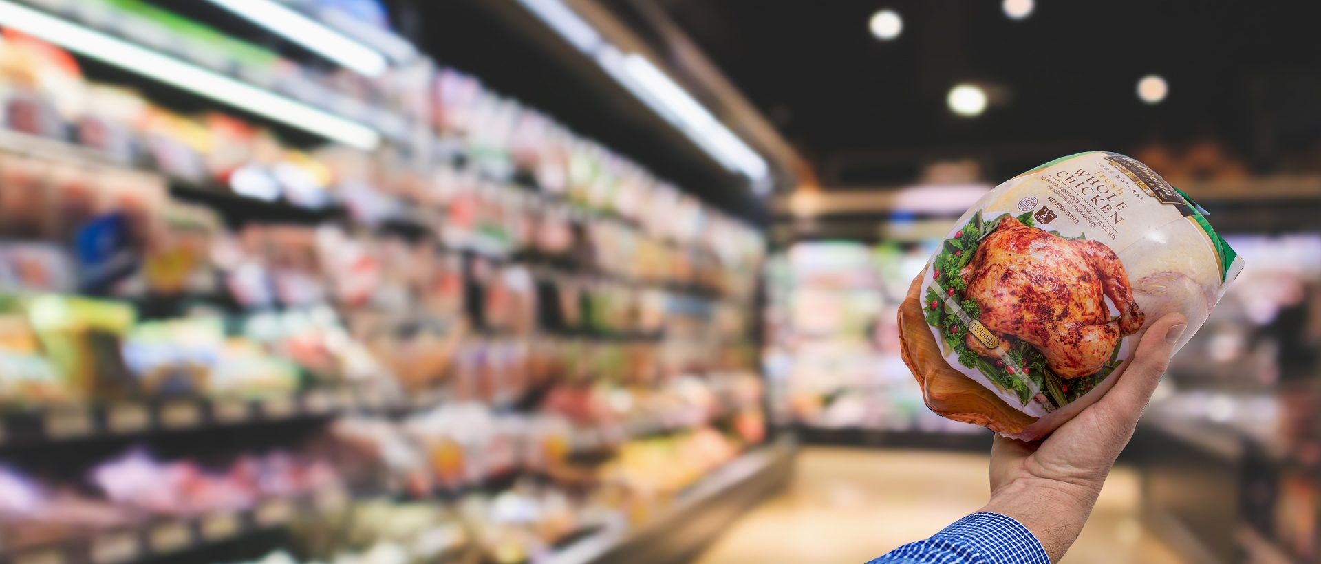 bolsa sin barrera para carne de ave