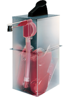 diagram of dispensing container with dispensing pouch inside