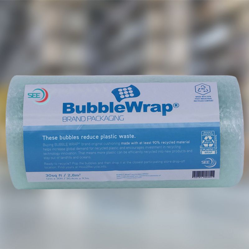 Infláveis para amortecimento recicláveis da marca BUBBLE WRAP®