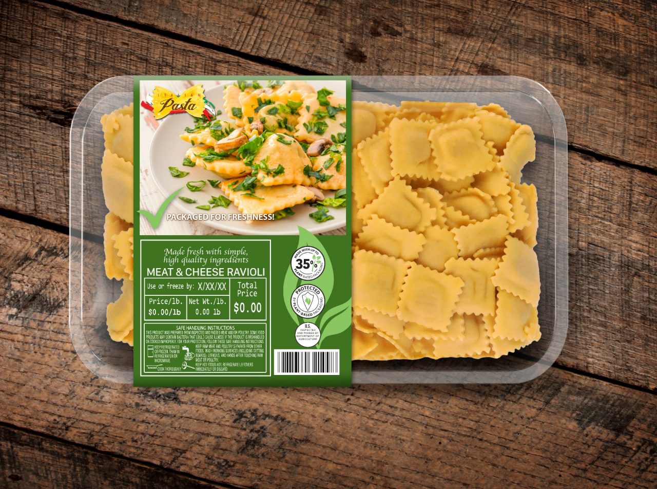Imballaggio alimentare a base vegetale