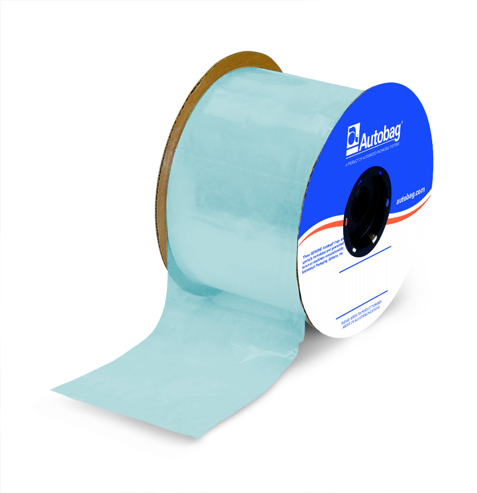 blue bag on roll