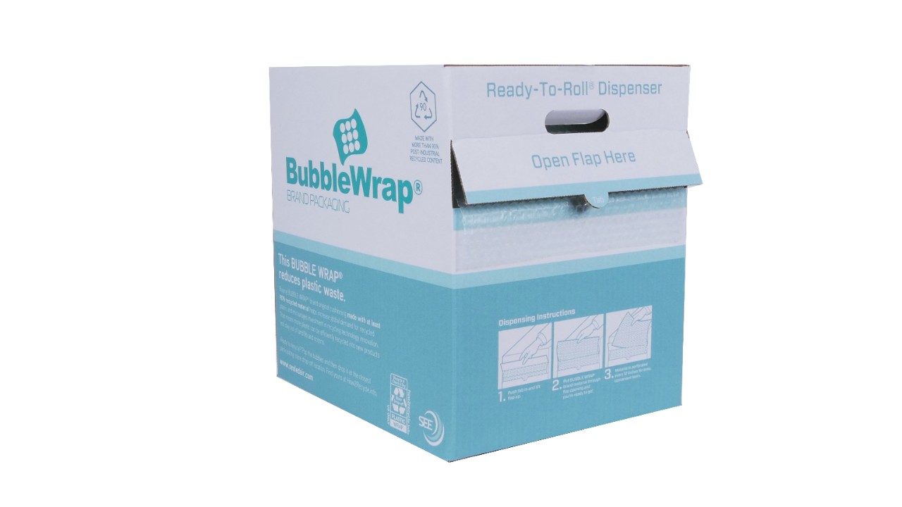 bubble wrap ready to roll dispenser