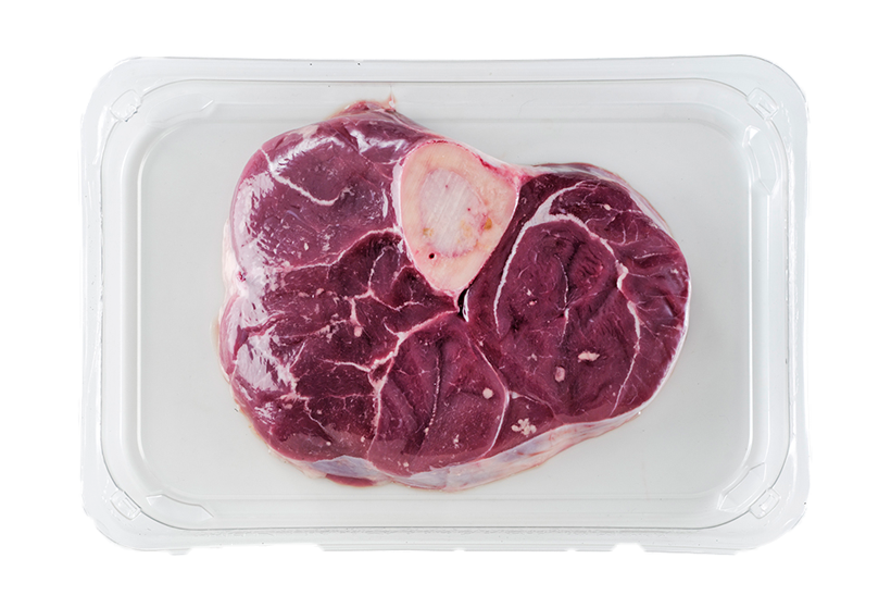 darfresh packaging clear tray with beef steak
